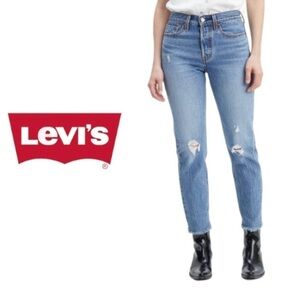 LEVI’S NEW Wedgie Icon Fit | Women’s 25 | Medium Wash Distressed